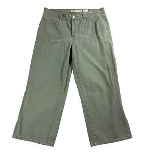 Faded Glory Olive Green Wide Leg Utility Pants